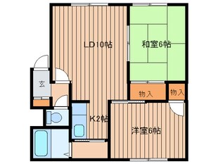 ハイム７２７Ａの物件間取画像